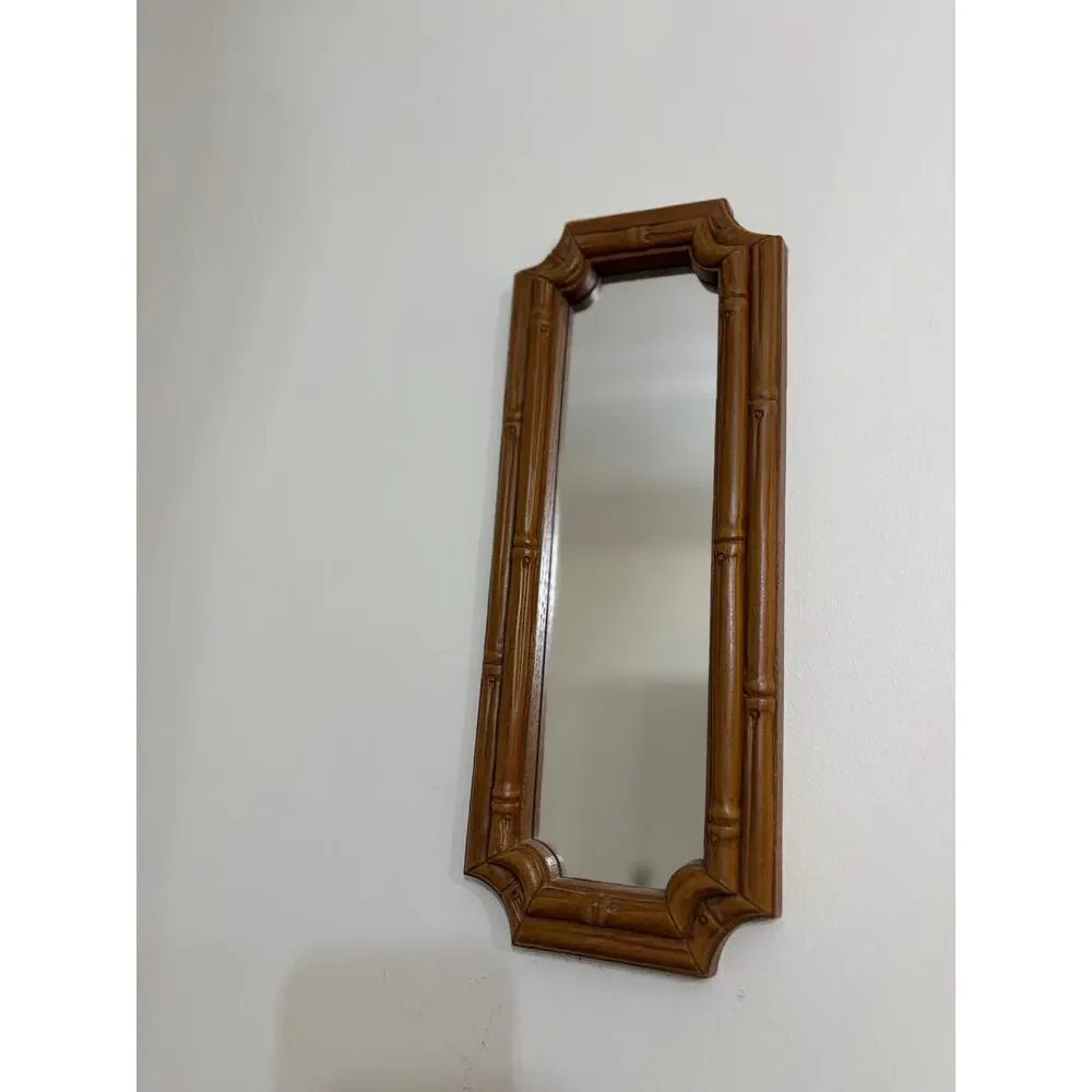Vintage Home Interior HOMCO Bamboo Looking Rectangle 13 7/8 x 5 1/2